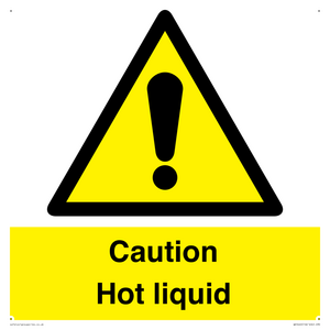 Caution Hot liquid